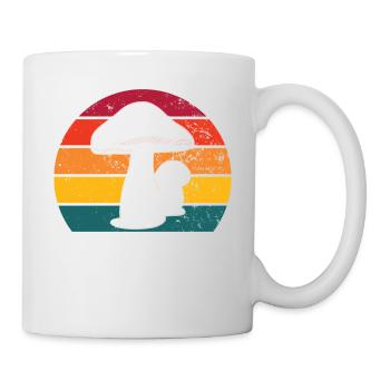 Pilze Schwammerl Steinpilz Sammler Pfifferlinge - Tasse - Weiß - Rechts