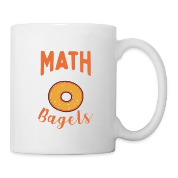 Math Bagel Nerd Bagels Math Teacher - Mug - white - Right