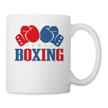 Boxen Martial Arts Boxing Box Club Boxer - Tasse - Weiß - Rechts