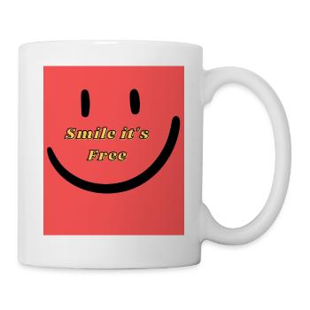Smile it is for Free - Mug - white - Right