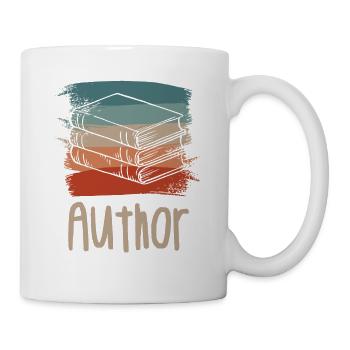 Retro Vintage Classic Author Book Writing - Tasse - Weiß - Rechts