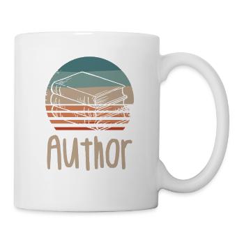 Retro Vintage Classic Author Book Writing - Tasse - Weiß - Rechts