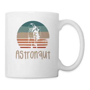 Rétro Vintage Classic Astronaut Aeronautic - Mug blanc - blanc - Droite