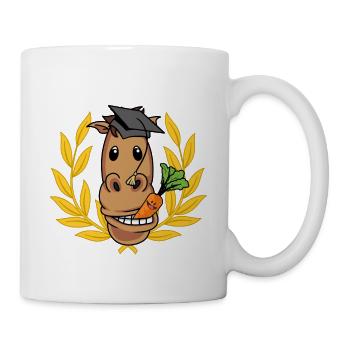 Studied horse Professor Study Uni Reiter Abi - Mug - white - Right