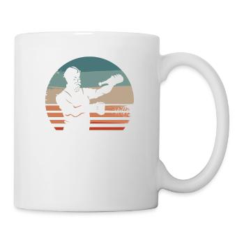Retro Vintage Classic Bartender Bartending - Tasse - Weiß - Rechts