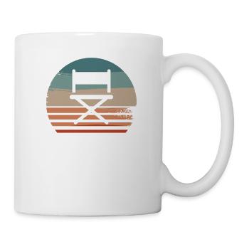 Retro Vintage Classic Director Filmmaking - Tasse - Weiß - Rechts