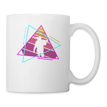 Retro Vintage Classic Hunter Hunting - Tasse - Weiß - Rechts