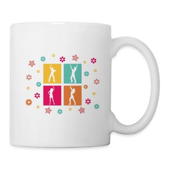 Volksmusik Party Dorffest Ouftit Deutsche Schlager - Tasse - Weiß - Rechts
