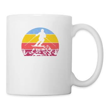 Apres-Ski-Lehrer Erste Lektion ist kostenlos - Tasse - Weiß - Rechts