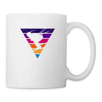 Skifahren Retro Vintage 80er 90er Ski Lustig - Tasse - Weiß - Rechts