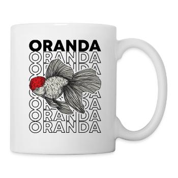 Oranda Goldfish 80's Style Fancy Goldfish Propriétaire - Mug blanc - blanc - Droite