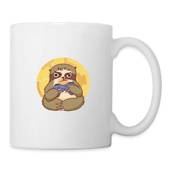 Suche Gegner Keine Opfer Süßes Faultier - Tasse - Weiß - Rechts