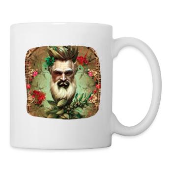 Alter Mann Fantasie - Tasse - Weiß - Rechts
