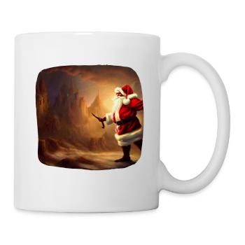 Weihnachtsmann - Tasse - Weiß - Rechts