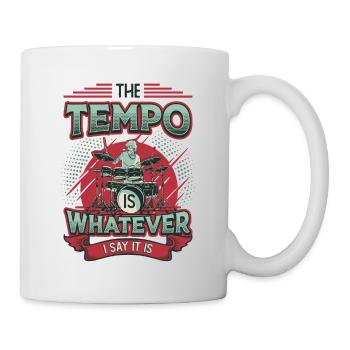 Das Tempo Ist, Was Immer Ich Sage, Es Ist Rockband - Tasse - Weiß - Rechts