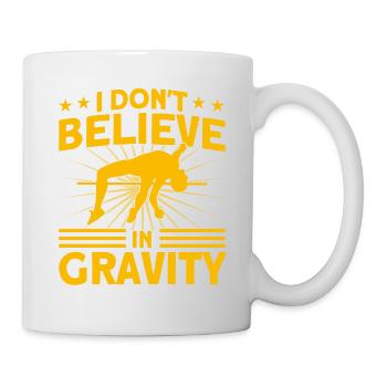 Stabhochsprung Leichtathletik Springen Geschenk - Tasse - Weiß - Rechts