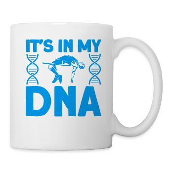 Springen Stabhochsprung Leichtathletik Geschenk - Tasse - Weiß - Rechts