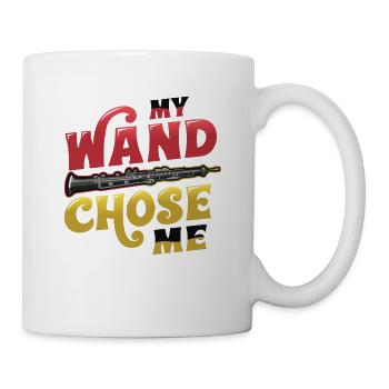 My Wand Chose, Me Flutist Marching Band, Flute. - Tasse - Weiß - Rechts