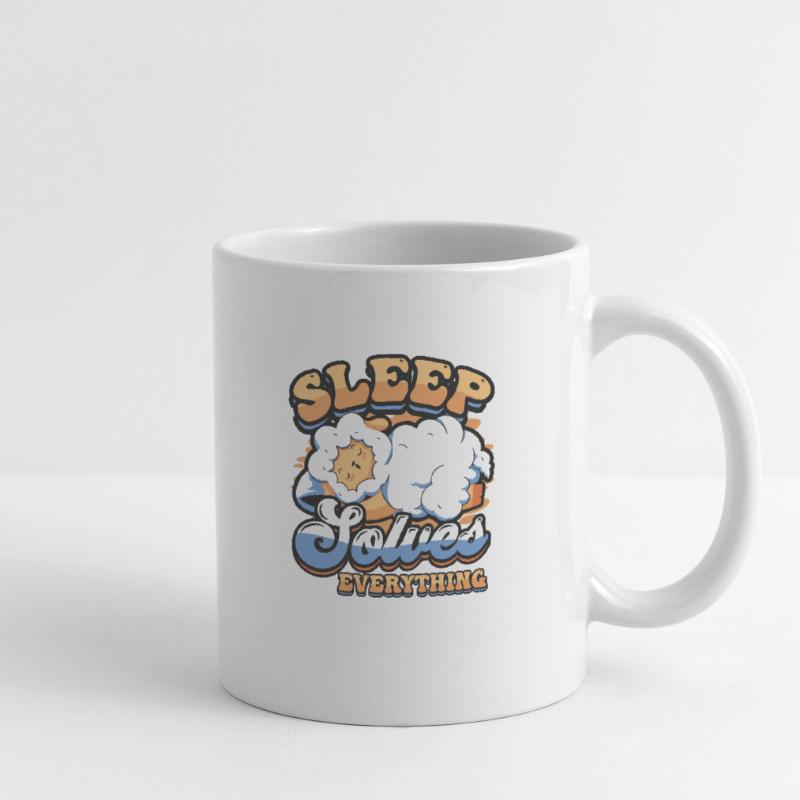 Sleep Solves Everything, Sheep, Sleep, Late Riser. Mug