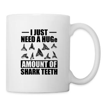 Collecte de dents de requin - Mug blanc - blanc - Droite