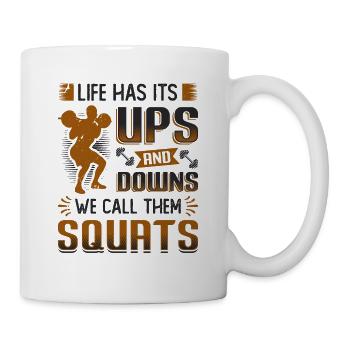 La vie a ses hauts et ses bas. - Mug blanc - blanc - Droite
