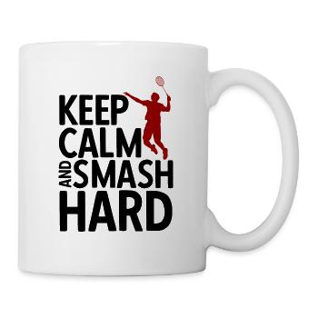 Badminton - Tasse - Weiß - Rechts