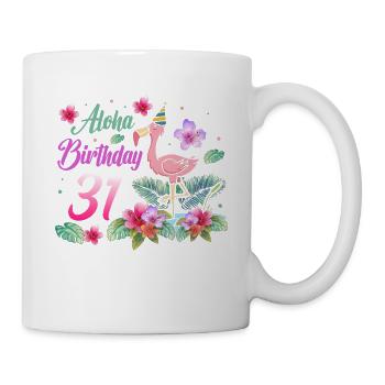 Aloha Birthday 31 Flamingo Bird 31st Birthday - Mug - white - Right