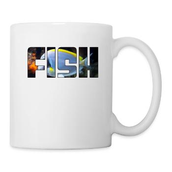 Poisson - Mug blanc - blanc - Droite