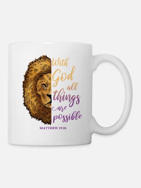 Relgiöses Zitat - Tasse - Weiß