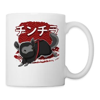 Ninja Chinchilla - Tasse - Weiß - Rechts