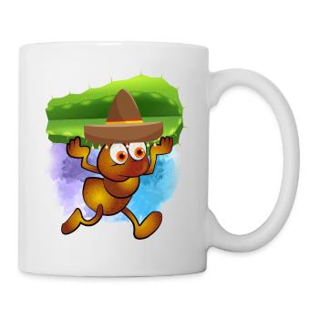 Brown ant with charro and captus - Mug - white - Right