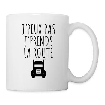Routier , Chauffeur Poids-lourd , Camion - Mug blanc - blanc - Droite