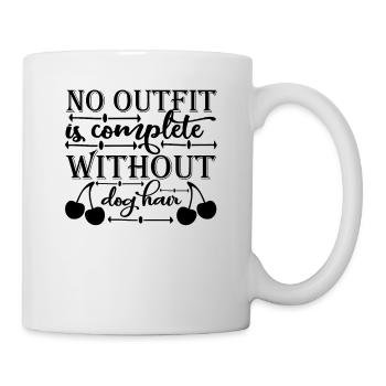 Outfit mit Hundehaaren - Tasse - Weiß - Rechts