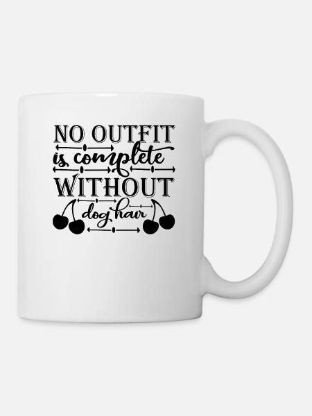 Outfit mit Hundehaaren - Tasse - Weiß