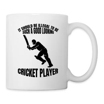 Cricket Slogan Équipe Cricket Cadeau Fan de cricket - Mug blanc - blanc - Droite