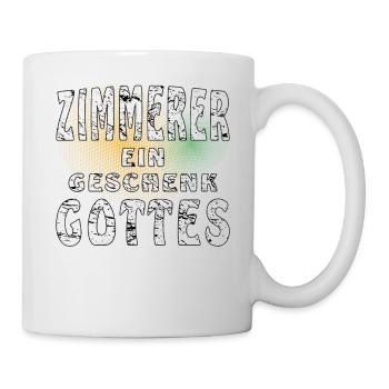 ZIMMERER EIN GESCHENK GOTTES - Tasse - Weiß - Rechts