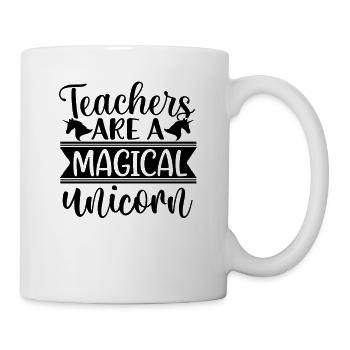 Teachers are a magical unicorn unicorn - Mug - white - Right