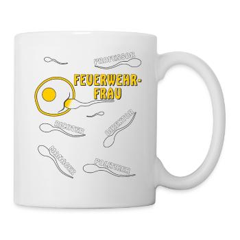 FEUERWEHR-FRAU - Tasse - Weiß - Rechts