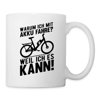 eBike Cycliste Vélo de montagne électrique E-Bike Fa - Mug blanc - blanc - Droite