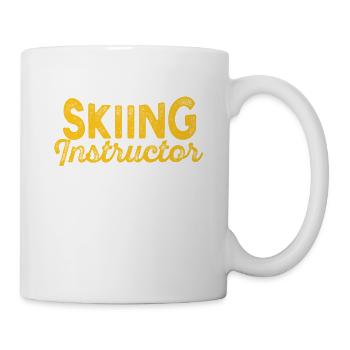 Je peux me tromper, mais je suis moniteur de ski - Mug blanc - blanc - Droite