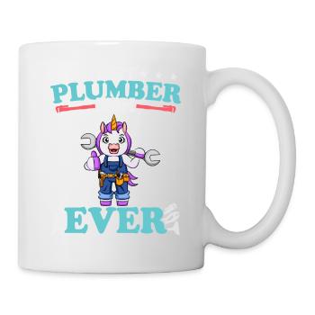 Best Plumber Mom Ever Plumbing Technician Crafts - Tasse - Weiß - Rechts