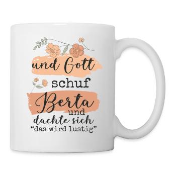 Berta Name Geburtstag Geschenk - Tasse - Weiß - Rechts