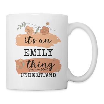 Emily Name Birthday Gift - Mug - white - Right