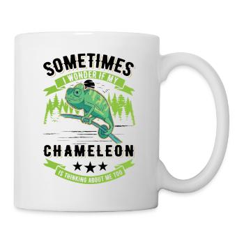 Caméléon Cadeau Caméléon - Mug blanc - blanc - Droite