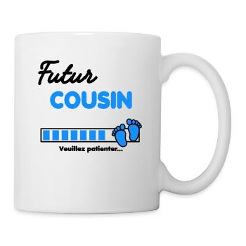 futur Cousin Annonce grossesse - Mug blanc - blanc - Droite