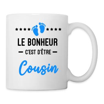 bonheur être Cousin Annonce grossesse - Mug blanc - blanc - Droite