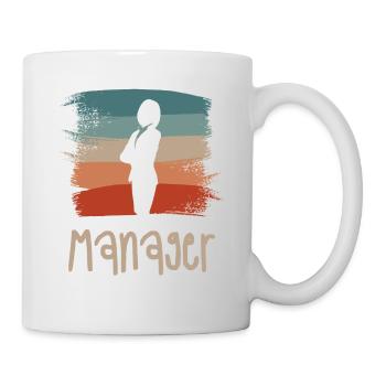 Retro Vintage Classic Manager Business Management - Tasse - Weiß - Rechts