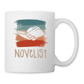 Retro Vintage Novelist Novel Author - Mug - white - Right
