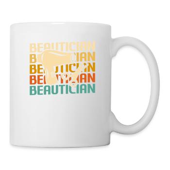 Rétro Vintage Classic Esthéticienne Cosmétologue - Mug blanc - blanc - Droite