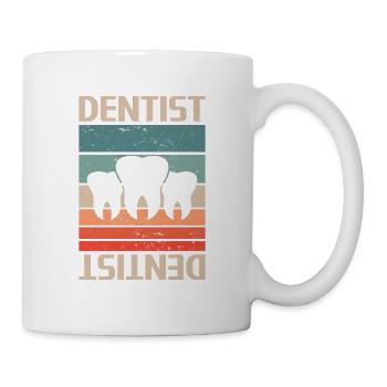 Retro Vintage Classic Dentist Dentistry - Mug - white - Right
